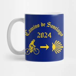 Camino de Santiago de Compostela Female Cyclist 2024 Mug